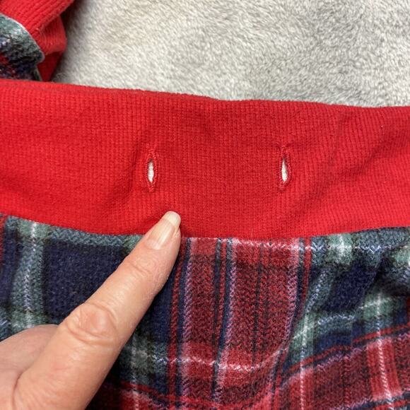 Eddie Bauer Moose Pajamas 2 Pc Set Womens XL Red Plaid Cabin Holiday Christmas - Picture 12 of 12